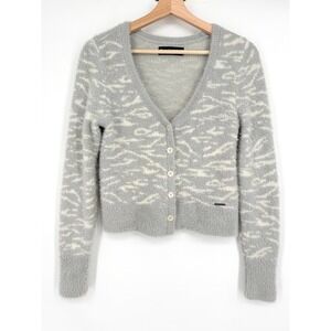 Abercrombie & Fitch Fuzzy Soft Sweater Cardigan Size‎ S